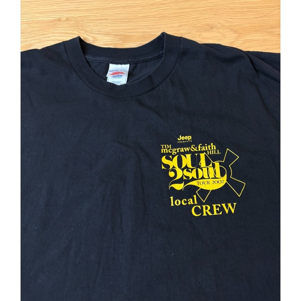 Tim Mcgraw and Faith Hill: Soul 2 Soul Tour 2007 Local Crew T-Shirt